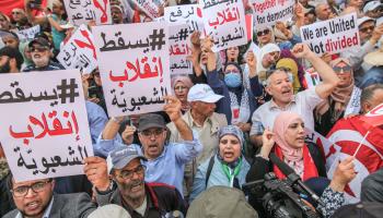 سياسة/احتجاجات تونس/(الشاذلي بنبراهيم/Getty)