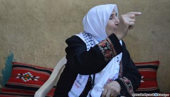 اللاجئة الفلسطينية حنيفة صالح حسين (العربي الجديد)