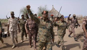 عبد الفتاح البرهان يزور الجنود على الحدود الشرقية مع إثيوبيا-الإعلام العسكري