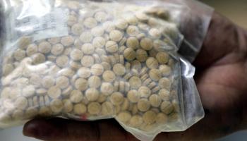 حبوب مخدرات مضبوطة في الأردن (خليل مزرعاوي/ فرانس برس)
