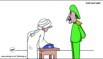 كاريكاتير الحكومة المدنية في السودان / عبيد