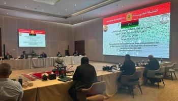 اجتماع لجنة "6+6" الليبية في المغرب (الأناضول)