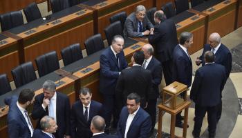 خلال جلسة انتخاب رئيس للبنان بالبرلمان، الأربعاء الماضي (حسام شبارو/الأناضول)