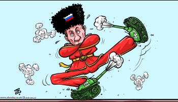 كاريكاتير بوتين و تمرد فاغنر / حجاج