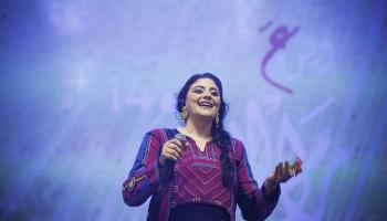 المغنية الفلسطينية سناء موسى في مهرجان وين ع رام الله / بلدية رام الله 