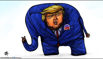 كاريكاتير عودة ترامب / حجاج