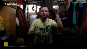باسم الحبل.. شاب ينقل وقائع العدوان على غزة بلغة الإشارة