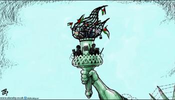 كاريكاتير طلاب اميركا / حجاج