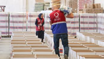قطر الخيرية تسيّر قوافل مساعدات لغزة عبر الأردن (قطر الخيرية)