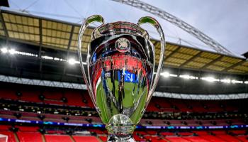 كأس دوري أبطال أوروبا في ملعب ويمبيلي قبل المواجهة مساء السبت (Getty)
