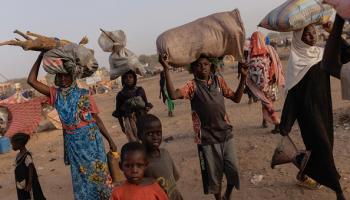 لاجئون من دارفور (Getty)