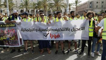احتجاجات ليبيا (يوسف موراد/ اسوشييتد برس)