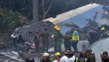 تحطم طائرة في كوبا ADALBERTO ROQUE/AFP/Getty Images