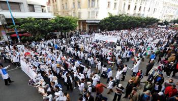 المغرب احتجاجات معيشية 2015 غيتي
