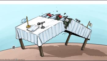 كاريكاتير صواريخ ومفاوضات / حجاج