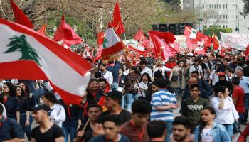 لبنان:مسيرات عمالية في الأول من مايو/أيار الجاري (فرانس برس)