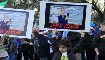 احتجاجات على الهجوم الكيماوي سورية/سياسة/ياسين أوزتورك/الأناضول