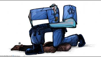 كاريكاتير جوروج فلويد / حجاج