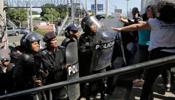 شرطة نيكاراغوا تخلي صحافيين INTI OCON/AFP