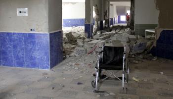 مستشفى مدمر في إدلب - سورية - مجتمع