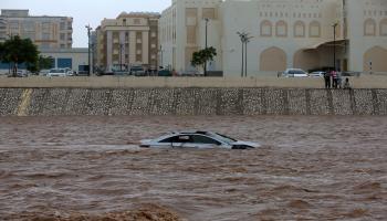 إعصار ميكونو في سلطنة عمان (محمد محجوب/فرانس برس)