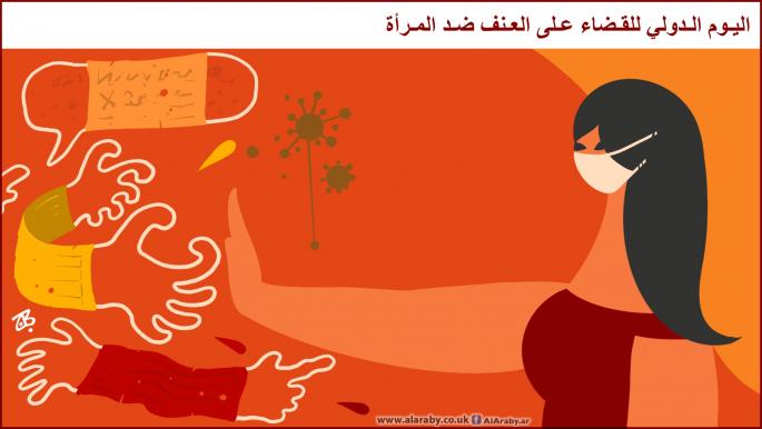 كاريكاتير العنف ضد المرأة / حجاج