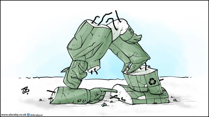 كاريكاتير الديكتاتوريات قابلة للتدوير / حجاج 