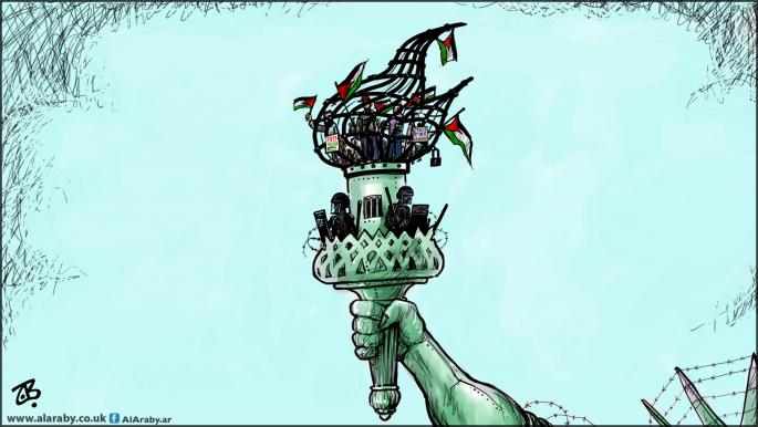 كاريكاتير طلاب اميركا / حجاج