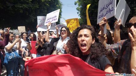 محامو تونس في "يوم غضب"، تونس 16 مايو 2024 (العربي الجديد)