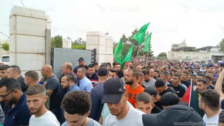 جنازة رمزية للشهيد خالد النجار في الضفة، 28مايو 2024 (العربي الجديد)
