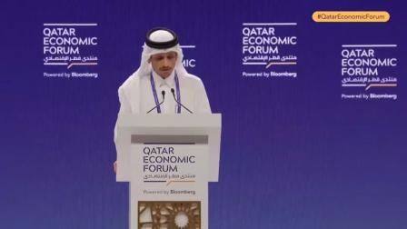رئيس الوزراء وزير الخارجية القطري في منتدى قطر الاقتصادي 14/5/2024 (إكس)