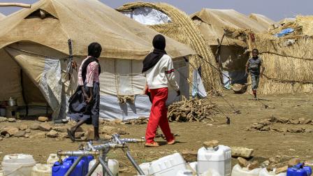 مخيم نزوح وسط الحرب في السودان - 15 مايو 2024 (فرانس برس)