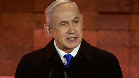 نتنياهو يتحدث خلال حفل يهودي في القدس 5 مايو 2024 (Getty)