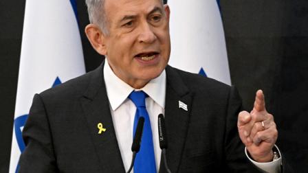 نتنياهو يلقي خطابًا في القدس، 12 مايو 2024 (فرانس برس)