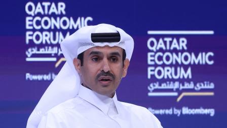 سعد بن شريده الكعبي في منتدى قطر الاقتصادي بالدوحة 15 مايو 2024 (فرانس برس)
