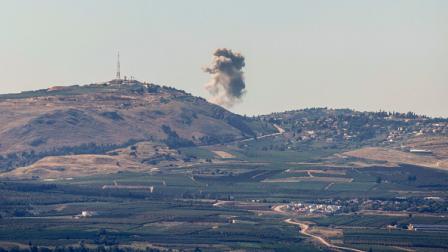 قصف إسرائيلي على قرى حدودية مع لبنان، 16 مايو 2024 (Getty)
