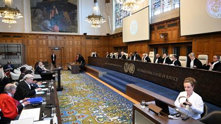 محكمة العدل الدولية تستمع لطلب جنوب أفريقيا، 16 مايو 2024 (الأناضول)