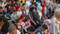 صلاة عيد الفطر 2022 خارج جامع الأزهر في القاهرة (محمد عبد الحميد/الأناضول)