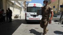 أهالي جرحى انفجار التليل- عكار أمام مستشفى الجعيتاوي (حسين بيضون)